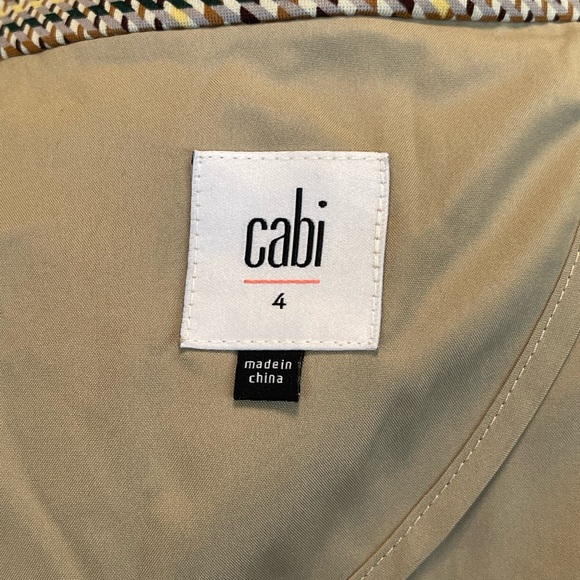 CAbi Pastime Plaid Notched Collar Patch Pocket Blazer 4 - Picture 9 of 11